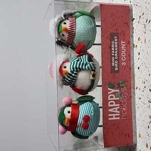 NWT Walgreens Holiday Oranment Fabric Birds 🐦